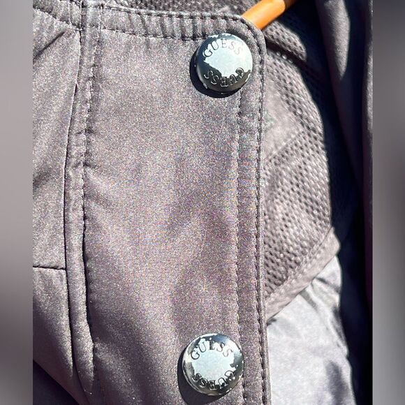 EUC Guess lightweight spring coat color worn off snaps as shown in pics Size L - Picture 6 of 11